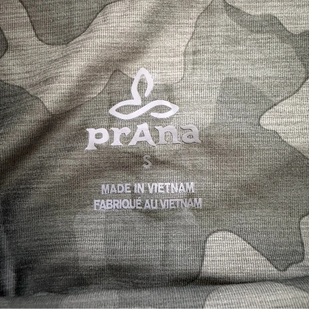 PrAna Women’s Electa High Rise Athletic Work Out Leggings Size S Camo Green gym - Picture 4 of 7